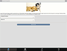 Tablet Screenshot of andyspetfoodandsupply.com